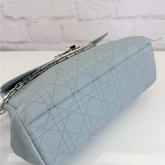 Dior Light Blue Cannage Leather Diorling Shoulder Bag - Picture 8 of 16